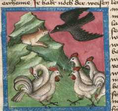 Miniatur:Fuchs, Rabe und Hühner (11)
