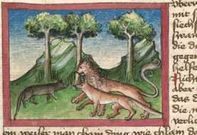 Miniatur:Löwe, Fuchs und Maus (15)
