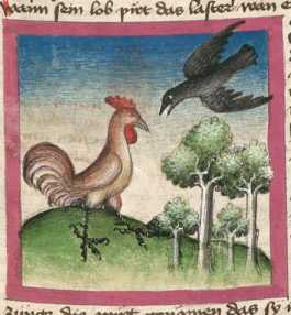Miniatur:Hahn und Rabe (46)
