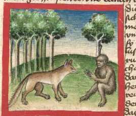 Miniatur:Affe und Fuchs (#)
