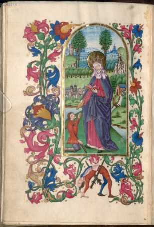 Miniatur: Heilige Elisabeth von Thüring...