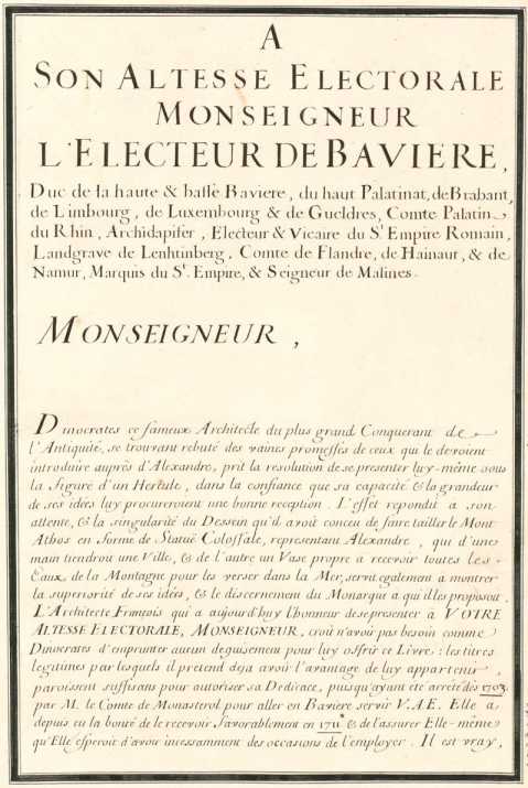 A Son Altesse Electorale Monseigneur L'E...
