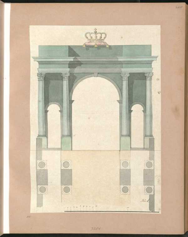 315. Triumphbogen mit Königskrone ( ... aus