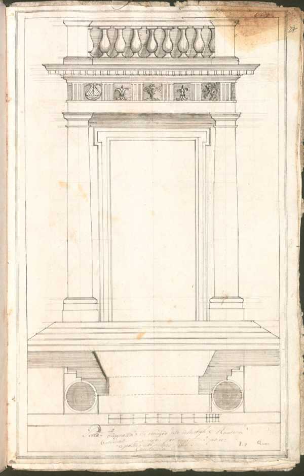 Rom, Palazzo della Cancelleria, Entwurf ...