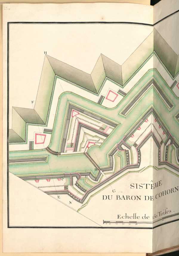 Livre II, Pl. XVIII, 49 Bastion Manier C...