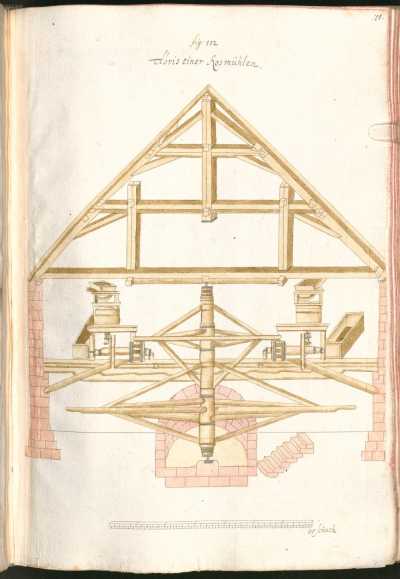 Rossmühle mit Pferdegöpel in Ulm ... de