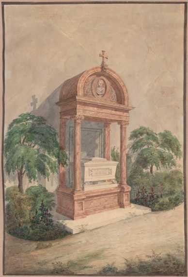 110. Entwurf zum Grabdenkmal Joseph Anto...