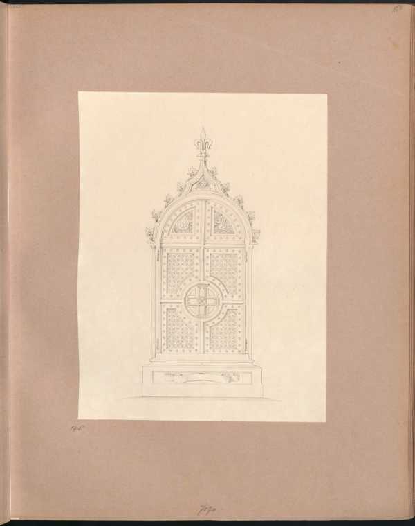 145. Entwurf zu einem Schrank ( 103r)
