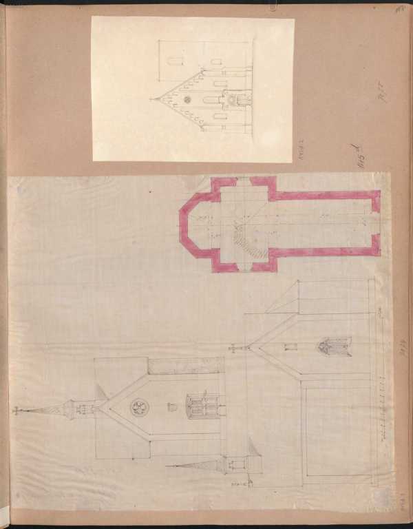 145d.1 - 145d.2. Gotische Kirche ( 107r)...