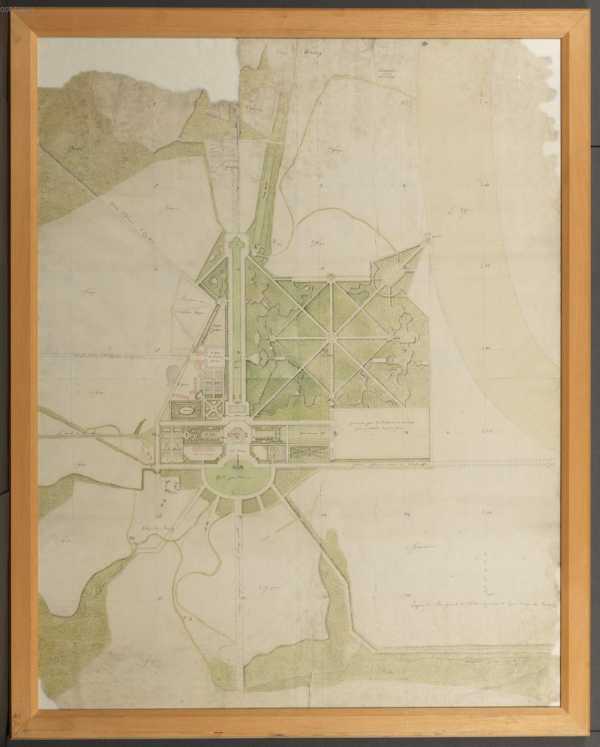 Situationsplan mit Grundriss des Schlosses ... aus