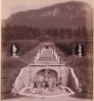 Tafel 6:Neptunbrunnen und Kaskaden.

