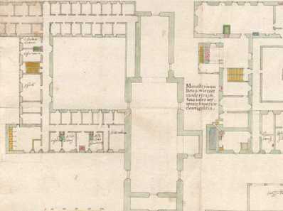 Braunau, Kapuziner-Kloster: Grundriss vo...