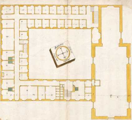 Traunstein, Kapuziner-Kloster: Grundriss...