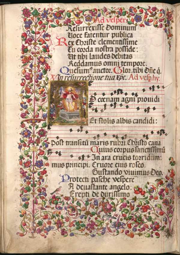 Buchschmuck, historisierte Initiale A(d coenam ... din