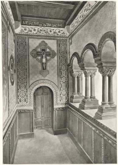 Tafel 7:Der Eingang zur Kapelle. Südpar...