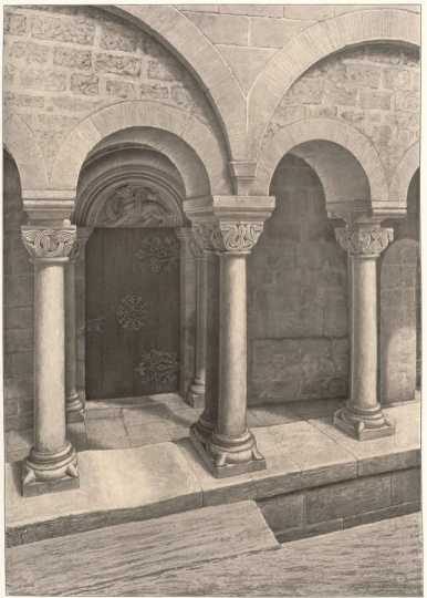 Tafel 37:Eingang zum Speisesaal in der E...