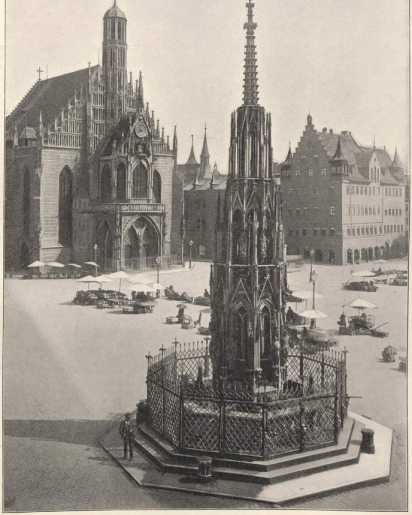 Tafel 60:Nürnberg. Schöner Brunnen. (3...