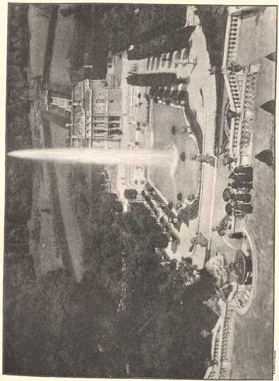 Tafel 14: Linderhof. Ansicht von ... aus