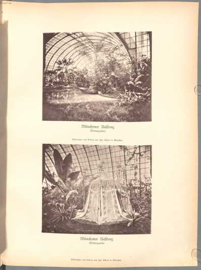 Tafel 18: Münchener Residenz. Wintergarten. ... da