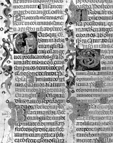 Initiale mit Miniatur da