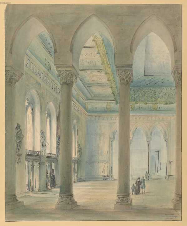 Palast auf der Isaranhöhe bei München:...