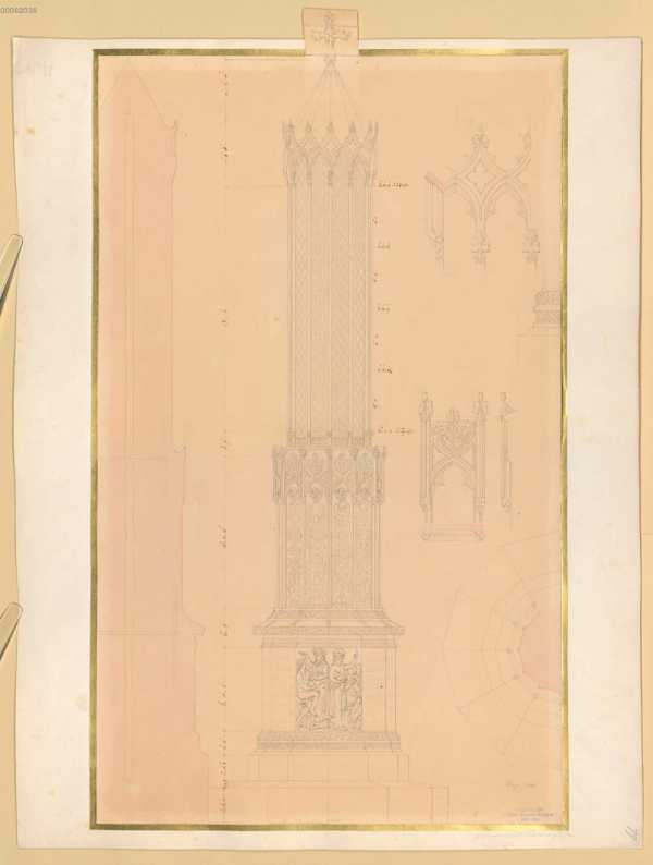 Grabmonument für einen Töpfer: Ansicht, ... dans