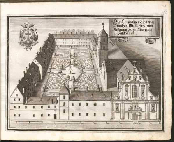 M 13:Das Carmeliter Closter in München,...