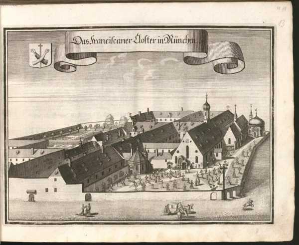 M 14:Das Franciscaner Closter in Münche...
