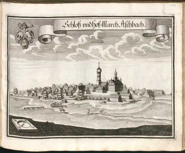 M 59:Schloß und Hof-March Aschbach.
