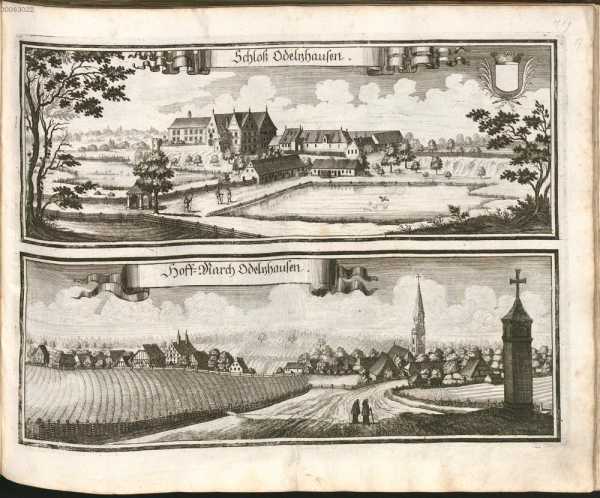 M 89:Schloß Odelczhausen.Hoff-March Ode...