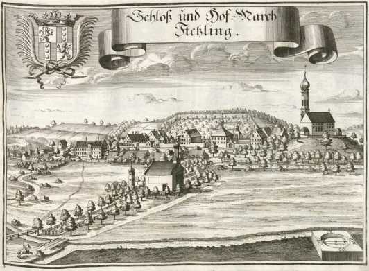 M 109:Schloß und Hof-March Stetzling.
