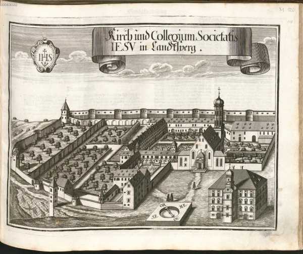 M 120:Kirch und Collegium Societatis Ies...