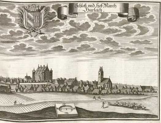 M 131:Schloß und Hof-March Hurlach.
