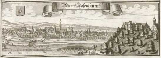 M 170:Marckh Rosenhaimb.Schloß Rain.
