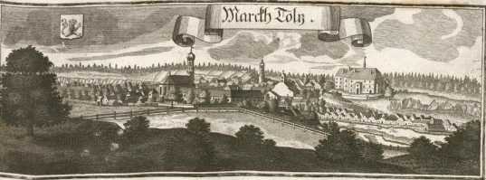 M 203:Marckh Tölcz.Schloß Hecheberg.
