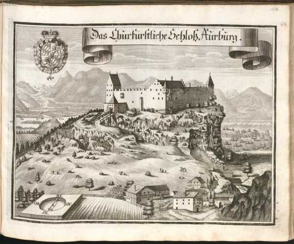 M 56:Das Churfürstliche Schloß Aurburg.
 ... dans