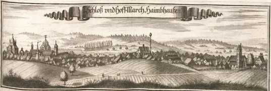 M 76:Schloß und Hoff-March Haimbhaußen.Hoff-March ... from