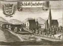 M 203:Marckh Tölcz.Schloß Hecheberg.
