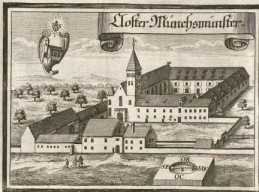 M 214:Closter Biburg.Schloß Erlhof.Schloß Lenting.Closter ... aus