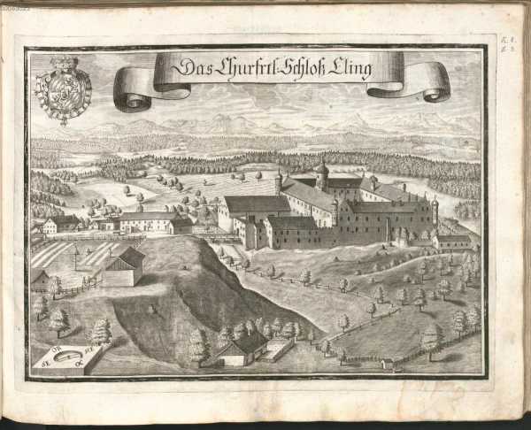 B 8:Das Churfürstliche Schloß Cling.
