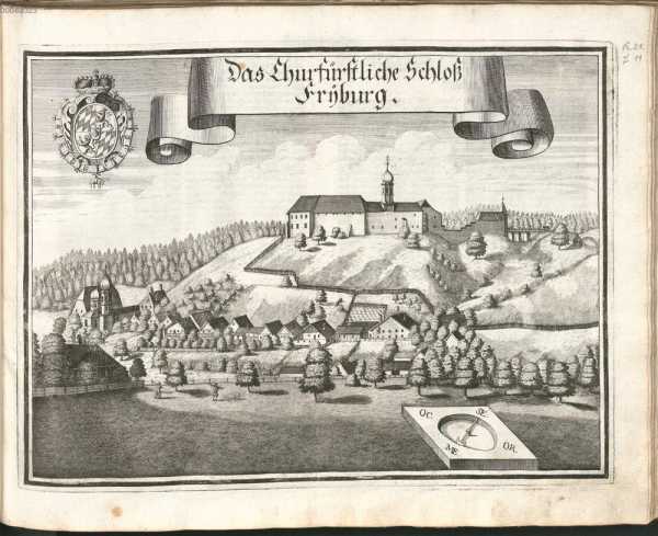 B 21:Das Churfürstliche Schloß Fryburg...