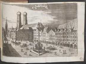 Tafel 34: Der Marckt Zu München. (-- )
