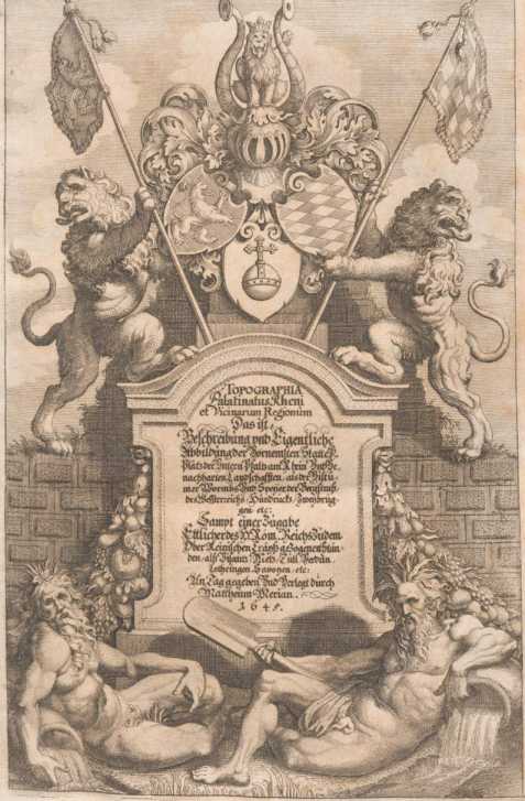Mattheus MerianTopographia Palatinatus Rheni et Vicinarum Regionum [...]Sampt einer Zugabe [...], alß Bisantz, Metz, Tull, Verdun, Lothringen, Savoyen et cetera[Frankfurt], 1645 (1 )
