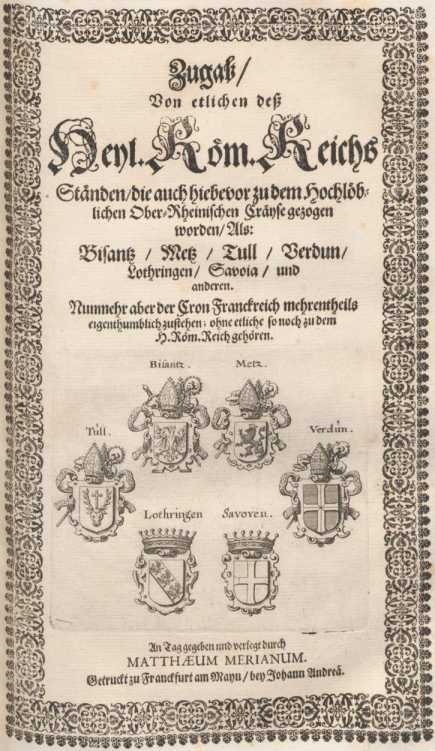 Matthaeus Merian Zugab [...]: Bisantz, ... from