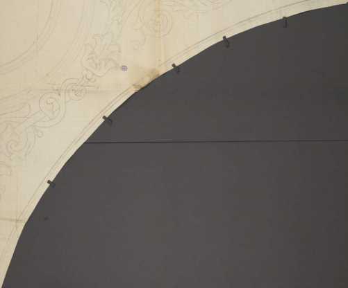 Mittelschiff: Ornament-Detail din
