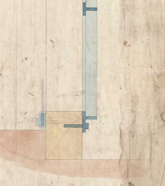 Detail eines Fensterstocks (?) (6.30v)
