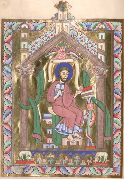 Miniatur: Markus. Halbfigurigem Symbol ...