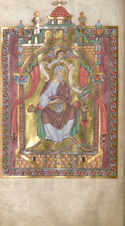 Miniatur: Evangelist Matthäus (#)
