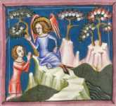 Historisierte Initiale: Sintflut in N (1...