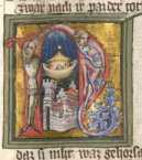 Historisierte Initiale: Sintflut in N (1...